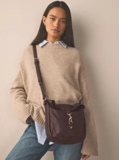 Marron chocolat - Sac à bandoulière Messenger