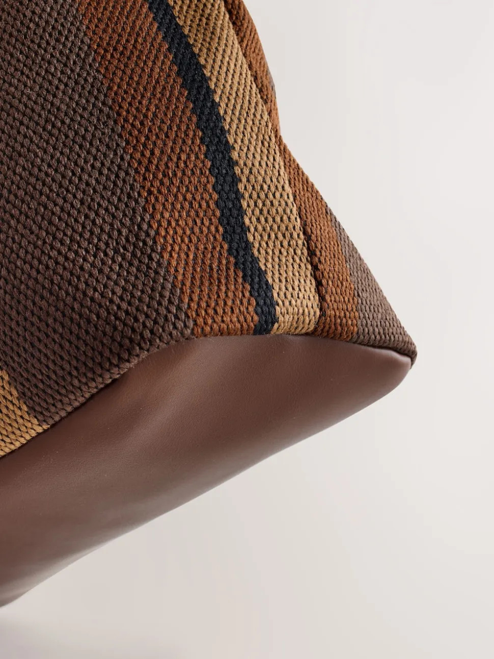 Marron chocolat rayé - Sac à bandoulière