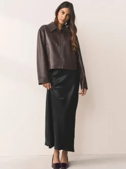 Marron chocolat verni - Chaussures à talons bas Forever Comfort® Toe Cap