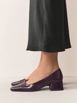 Marron chocolat verni - Chaussures à talons bas Forever Comfort® Toe Cap