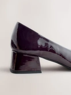 Marron chocolat verni - Chaussures à talons bas Forever Comfort® Toe Cap