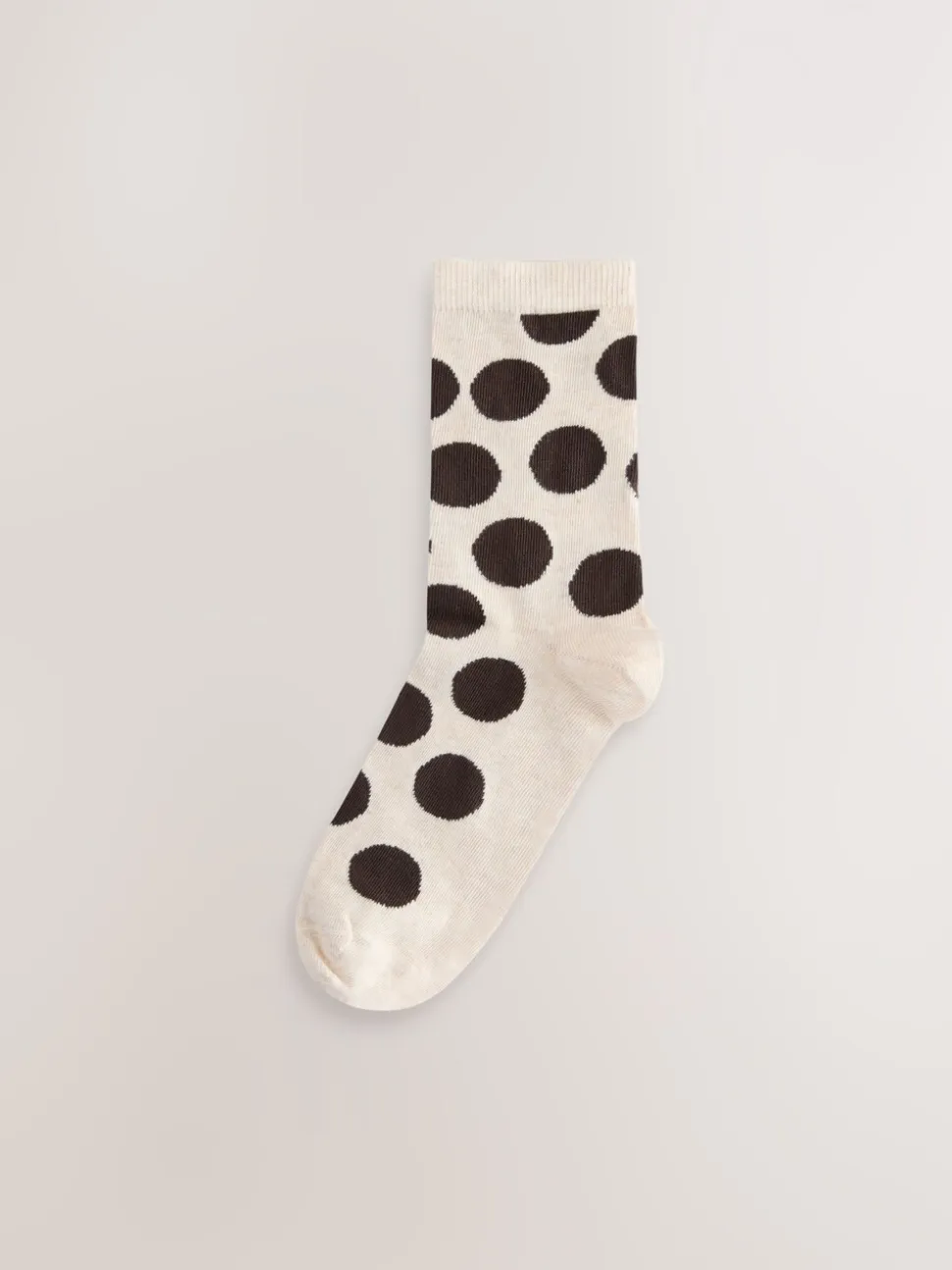 Marron chocolat/blanc à pois - Paquet de chaussettes de cheville 5