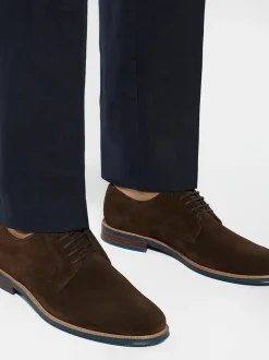 Marron chromé - Coupe large - Dune London Stanleyy Chaussures Gibson en cuir souple