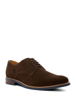 Marron chromé - Coupe large - Dune London Stanleyy Chaussures Gibson en cuir souple