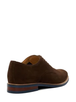 Marron chromé - Coupe large - Dune London Stanleyy Chaussures Gibson en cuir souple