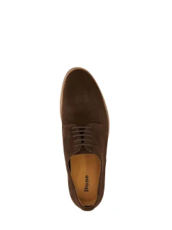 Marron chromé - Coupe large - Dune London Stanleyy Chaussures Gibson en cuir souple
