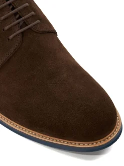 Marron chromé - Coupe large - Dune London Stanleyy Chaussures Gibson en cuir souple