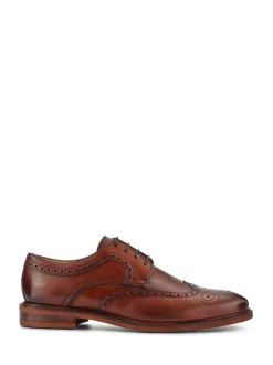 Marron clair - Jones Bootmaker Longwood Suede Derby Brogue