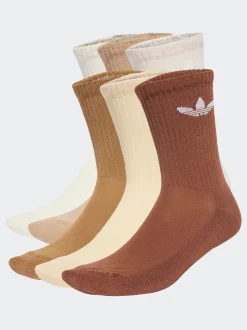 Marron clair - Lot de chaussettes adidas originals Trefoil Col Rond Chaussettes 6