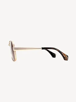 Marron doré - Lunettes de soleil Vivienne Westwood Keith VW5101 410 Shiny