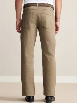 Marron fauve - Ajustement droit - Signature Ceinture Jeans