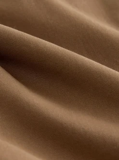 Marron fauve - Ajustement droit - Pantalon chino stretch