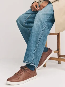 Marron fauve - Baskets casual chic