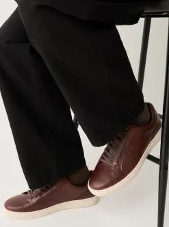 Marron fauve - Baskets en cuir