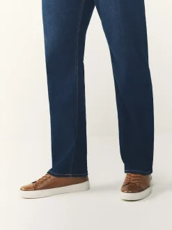 Marron fauve - Baskets longues en cuir Chic et décontracté à Embout