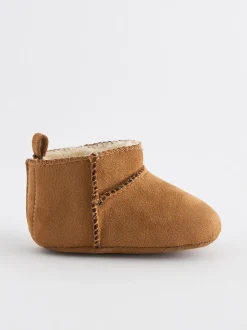 Marron fauve - Bottes bébé doublées chaudes (0-2 mois)
