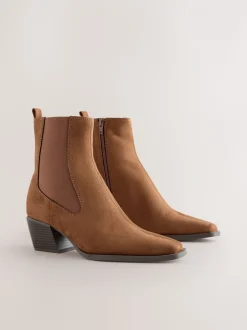 Marron fauve - Bottes de cow-boy western Chelsea Style