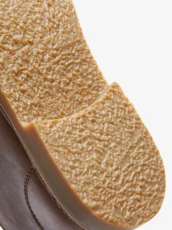 Marron fauve - Bottines chukka en cuir