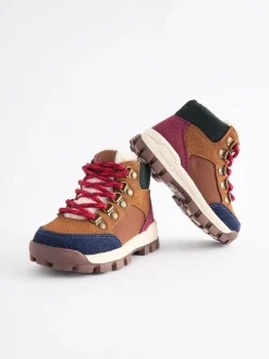 Marron fauve - Bottines chaudes avec doublure Thinsulate™ style randonnée