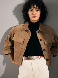 Marron fauve - Ceinture Regular Statement en cuir à boucle