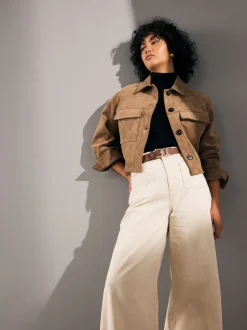 Marron fauve - Ceinture Regular Statement en cuir à boucle