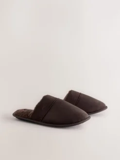Marron fauve - Chaussons Mule