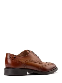 Marron fauve - Chaussures Base London Pocket Brogue
