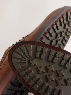 Marron fauve - Chaussures Brogue Heritage