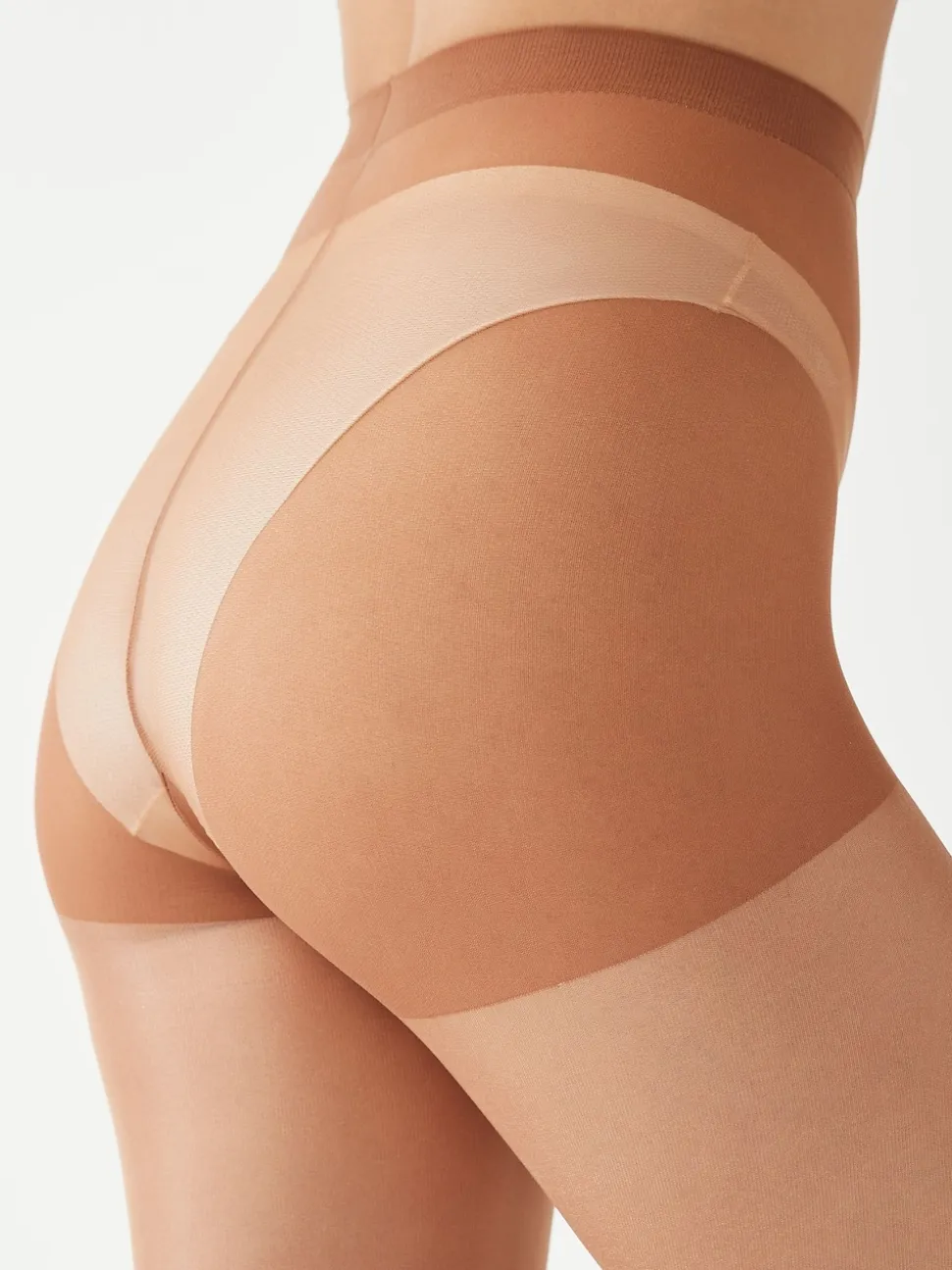 Marron fauve - Collant minceur pour les fesses, les fesses et les cuisses 20 Denier