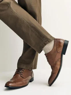 Marron fauve - Coupe classique - Chaussures richelieu