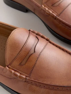 Marron fauve - Coupe classique - Pain Penny en cuir