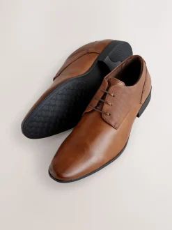 Marron fauve - Coupe classique - Chaussures Derby à lacets