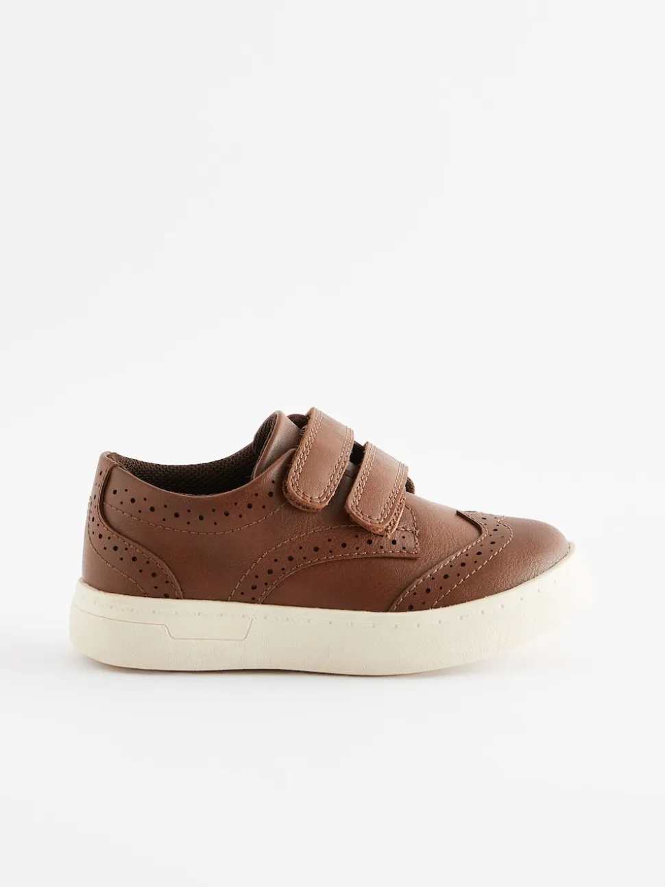 Marron fauve - Fermeture par contact Brogue Chaussures