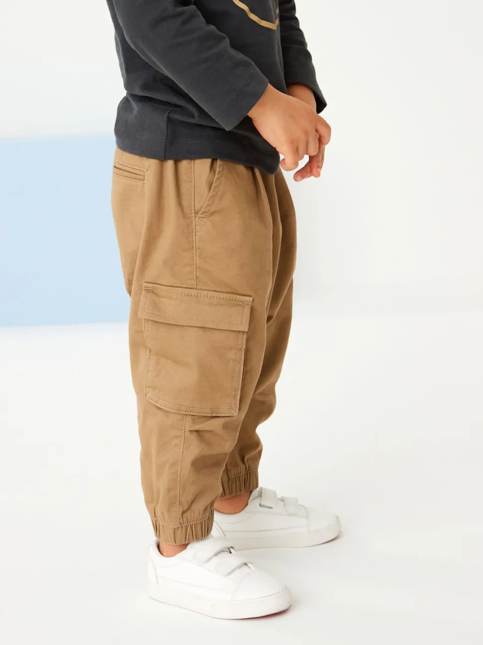 Marron fauve - Pantalon cargo (3mths-7yrs)