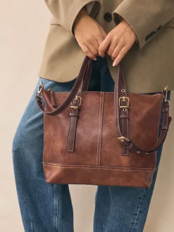 Marron fauve - Sac à main avec boucle