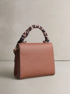 Marron fauve - Sac à main écharpe