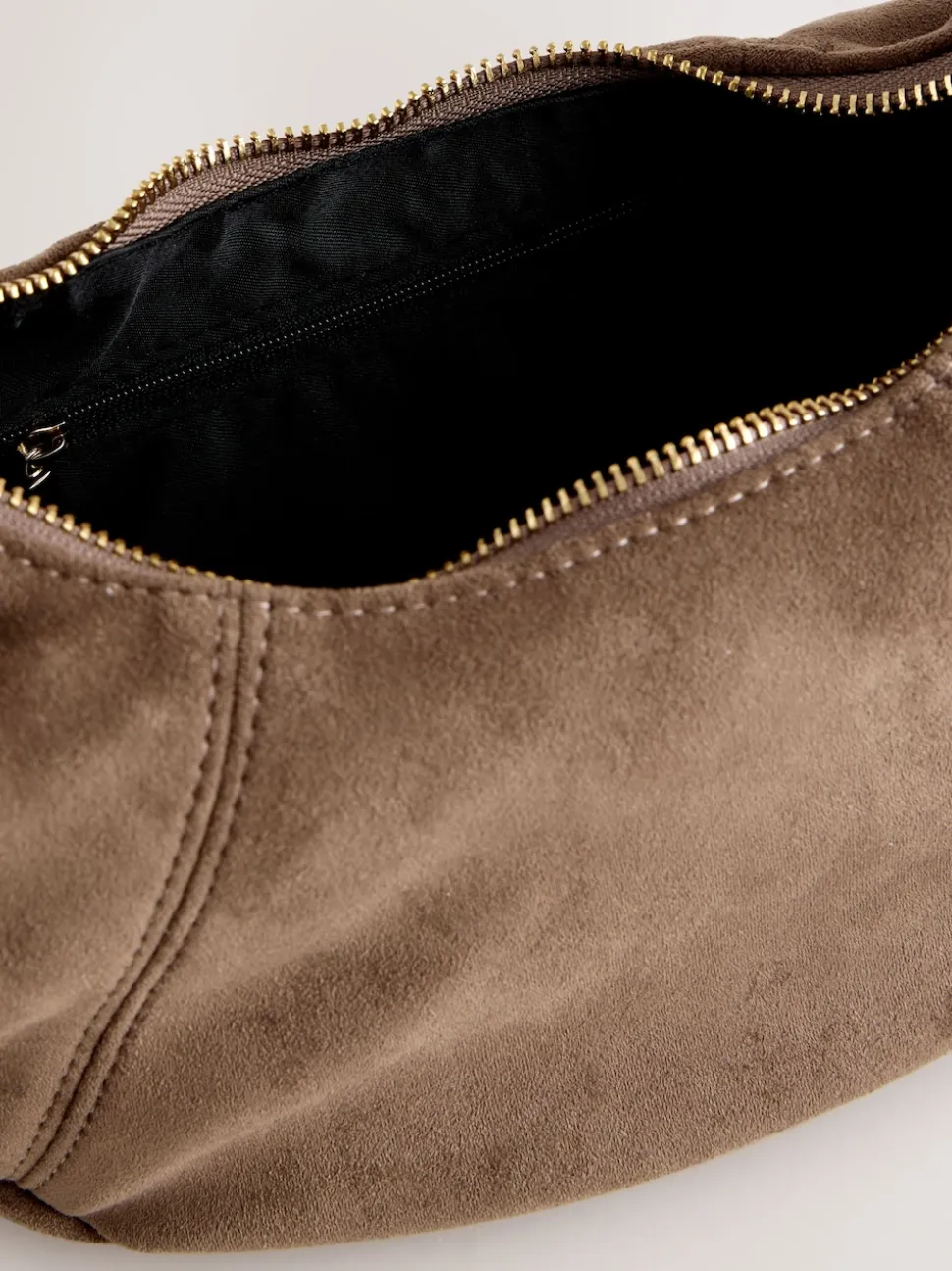 Marron fauve - Sac bandoulière en Faux daim