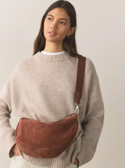 Marron fauve - Sac cross-body en cuir Sling