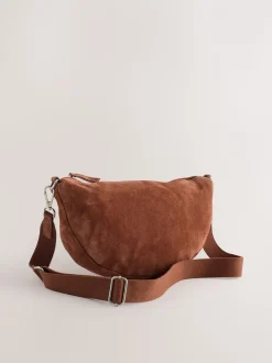 Marron fauve - Sac cross-body en cuir Sling