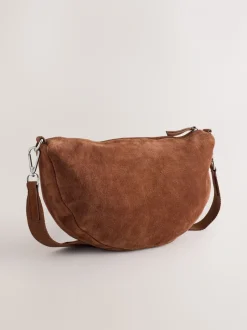 Marron fauve - Sac cross-body en cuir Sling