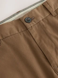 Marron fauve - Slim Fit (Slim Fit) - Pantalon chino stretch