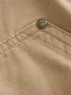 Marron fauve - Surchemise en toile (3mois à7ans)