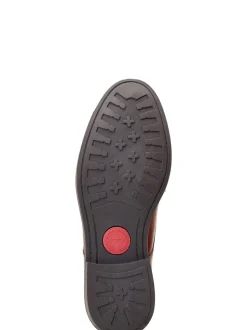 Marron fauve brûlé - Bottes Base London Plymouth à Embout