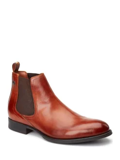 Marron fauve brûlé - Bottines Base London Whittle Chelsea