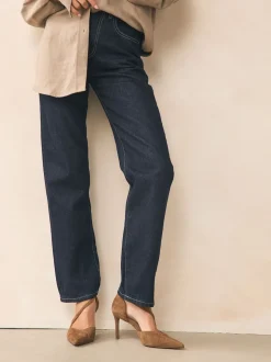 Marron fauve en daim - Talons de cour asymétriques en cuir haut de gamme