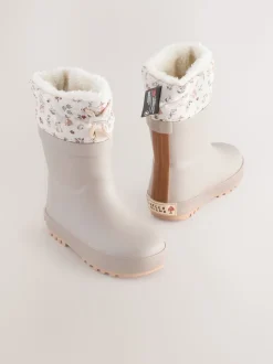 Marron imprimé - Bottes de pluie Personnage Thinsulate avec poignets doublés