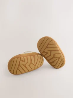 Marron neutre - Baskets BÉBÉ à Fermeture par contact (0-2mois)