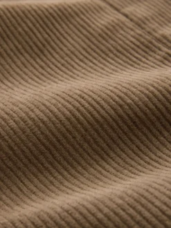 Marron neutre - Blazer en velours côtelé