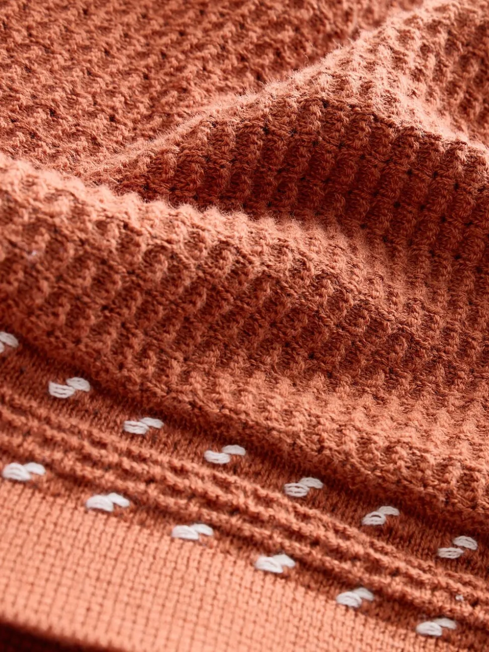 Marron rouille - 100% coton Manches Courts Polos en maille (3-16ans)