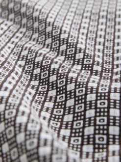 Marron rouille - Chemise Oxford Extensible imprimée à manches courtes